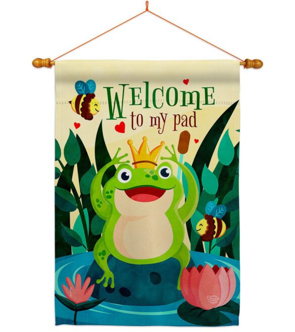 Frog Welcome - Bugs & Frogs Garden Friends Vertical Impressions Decorative Flags HG192582 Made In USA - Image 10