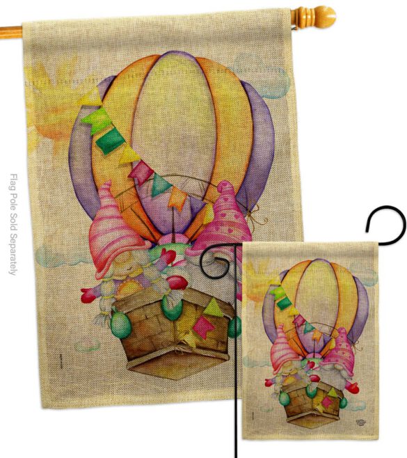 Gnomes Balloon - Bugs & Frogs Garden Friends Vertical Impressions Decorative Flags HG192660 Made In USA - Image 15