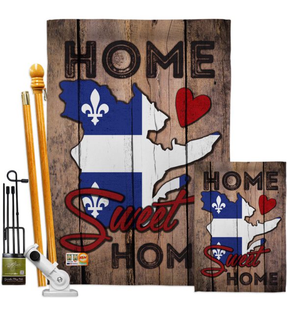 Canada Provinces Quebec Home Sweet Home - Canada Provinces Flags of the World Vertical Impressions Decorative Flags HG191173 Made In USA - Image 6