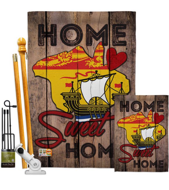 Canada Provinces New Brunswick Home Sweet Home - Canada Provinces Flags of the World Vertical Impressions Decorative Flags HG191175 Made In USA - Image 6