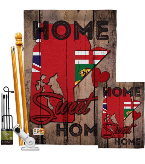 Canada Provinces Manitoba Home Sweet Home - Canada Provinces Flags of the World Vertical Impressions Decorative Flags HG191176 Made In USA - Image 6