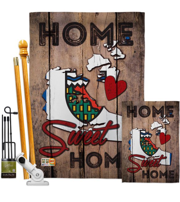 Canada Provinces Northwest Territories Home Sweet Home - Canada Provinces Flags of the World Vertical Impressions Decorative Flags HG191185 Made In USA - Image 6