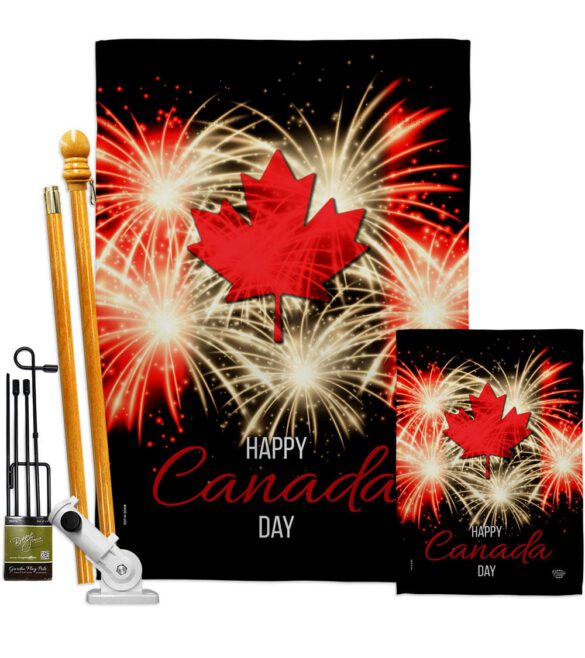 Firework Canada Day - Canada Provinces Flags of the World Vertical Impressions Decorative Flags HG192515 Made In USA - Image 6