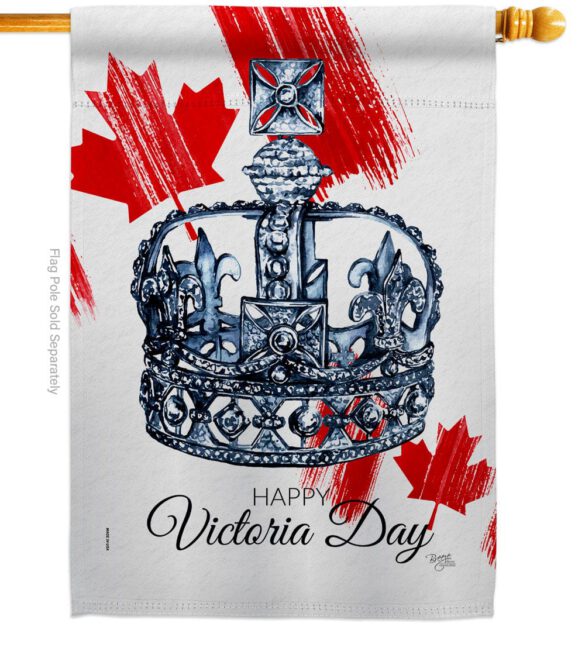 Celebration of the Queen - Canada Provinces Flags of the World Vertical Impressions Decorative Flags HG108644 Made In USA - Image 2