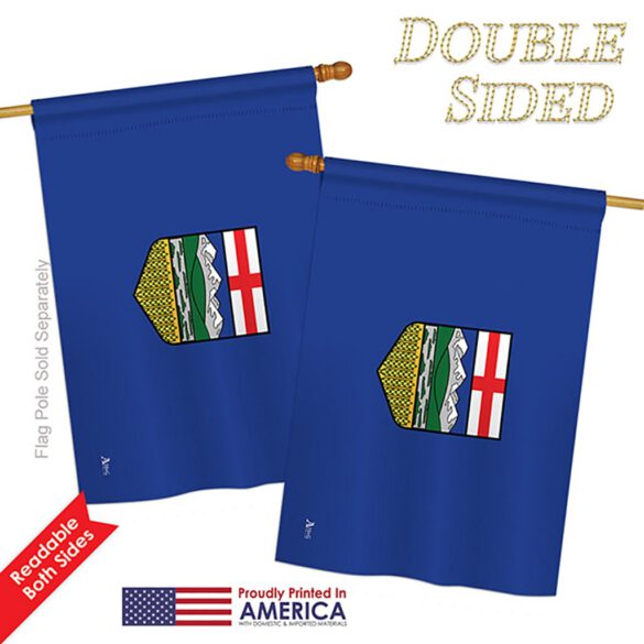 Alberta - Canada Provinces Flags of the World Vertical Impressions Decorative Flags HG140932 Printed In USA - Image 6