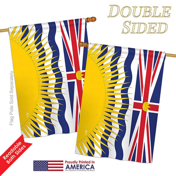 British Columbia - Canada Provinces Flags of the World Vertical Impressions Decorative Flags HG140933 Printed In USA - Image 5