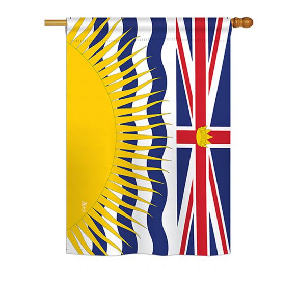 British Columbia - Canada Provinces Flags of the World Vertical Impressions Decorative Flags HG140933 Printed In USA - Image 2