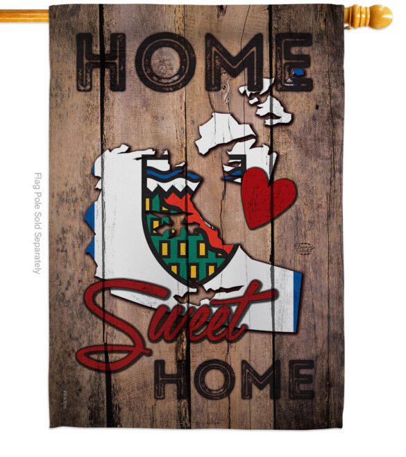 Canada Provinces Northwest Territories Home Sweet Home - Canada Provinces Flags of the World Vertical Impressions Decorative Flags HG191185 Made In USA - Image 2