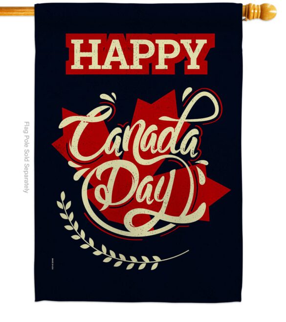 Happy Anniversary Canada - Canada Provinces Flags of the World Vertical Impressions Decorative Flags HG192251 Made In USA - Image 2