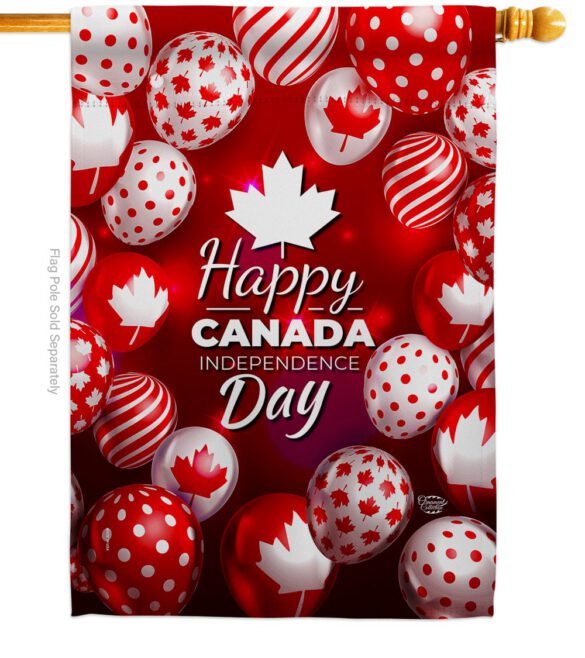 Happy Canada Day - Canada Provinces Flags of the World Vertical Impressions Decorative Flags HG192279 Made In USA - Image 2