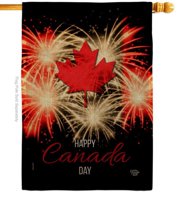 Firework Canada Day - Canada Provinces Flags of the World Vertical Impressions Decorative Flags HG192515 Made In USA - Image 12