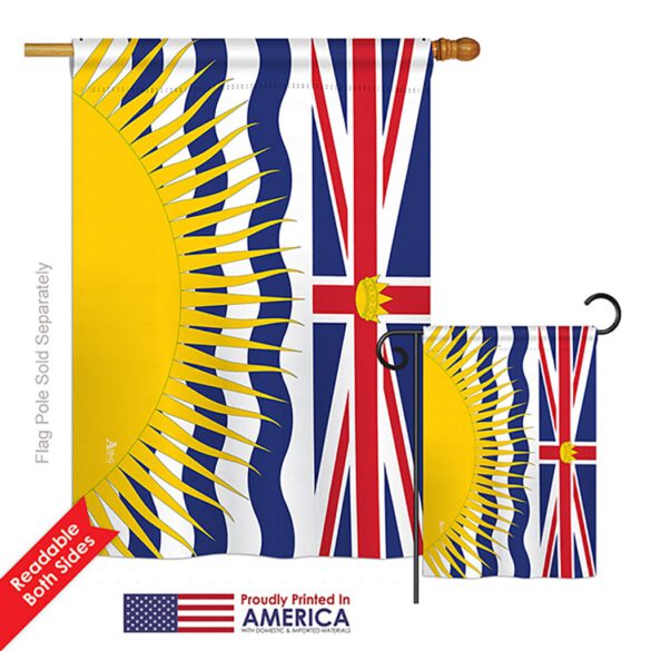 British Columbia - Canada Provinces Flags of the World Vertical Impressions Decorative Flags HG140933 Printed In USA - Image 6