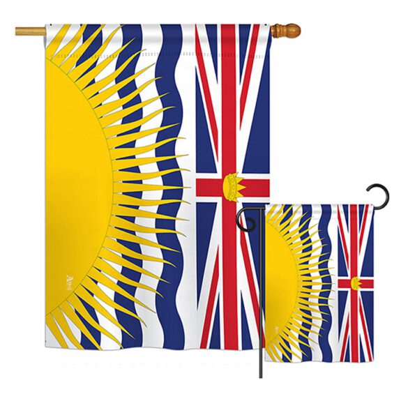 British Columbia - Canada Provinces Flags of the World Vertical Impressions Decorative Flags HG140933 Printed In USA - Image 3