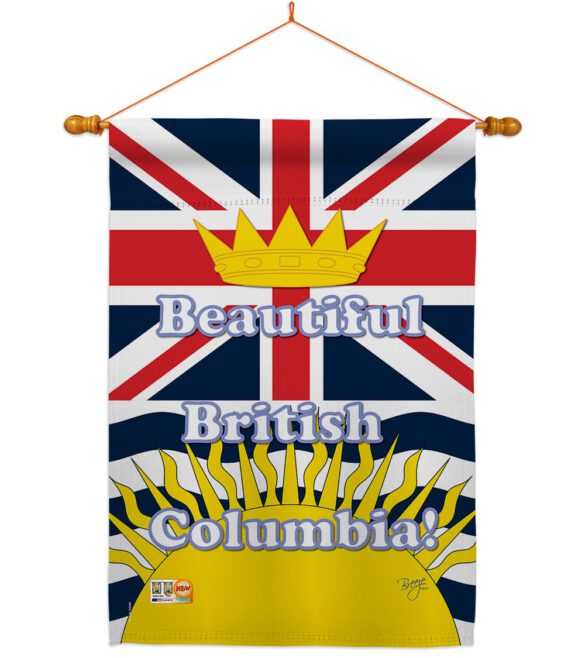 British Columbia - Canada Provinces Flags of the World Vertical Impressions Decorative Flags HG108164 Made In USA - Image 14