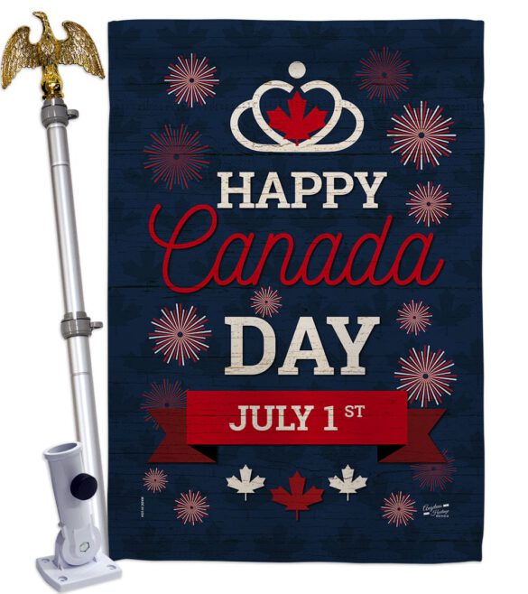 Canada Day July 1st - Canada Provinces Flags of the World Vertical Impressions Decorative Flags HG137291 Made In USA - Image 9