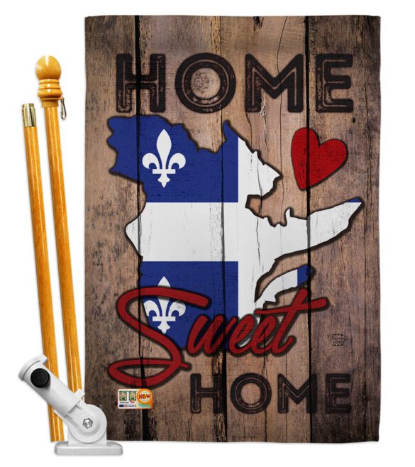 Canada Provinces Quebec Home Sweet Home - Canada Provinces Flags of the World Vertical Impressions Decorative Flags HG191173 Made In USA - Image 5