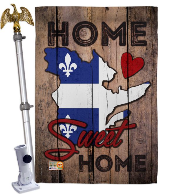 Canada Provinces Quebec Home Sweet Home - Canada Provinces Flags of the World Vertical Impressions Decorative Flags HG191173 Made In USA - Image 13