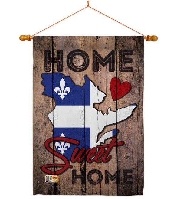 Canada Provinces Quebec Home Sweet Home - Canada Provinces Flags of the World Vertical Impressions Decorative Flags HG191173 Made In USA - Image 14