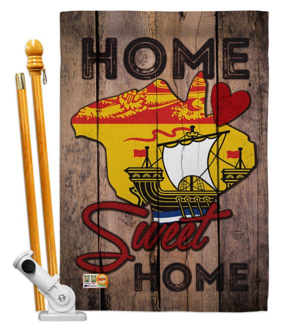 Canada Provinces New Brunswick Home Sweet Home - Canada Provinces Flags of the World Vertical Impressions Decorative Flags HG191175 Made In USA - Image 5