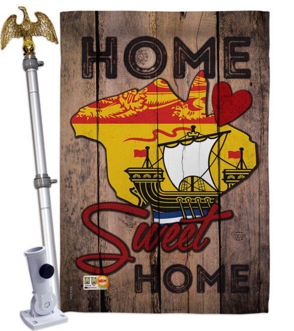 Canada Provinces New Brunswick Home Sweet Home - Canada Provinces Flags of the World Vertical Impressions Decorative Flags HG191175 Made In USA - Image 13