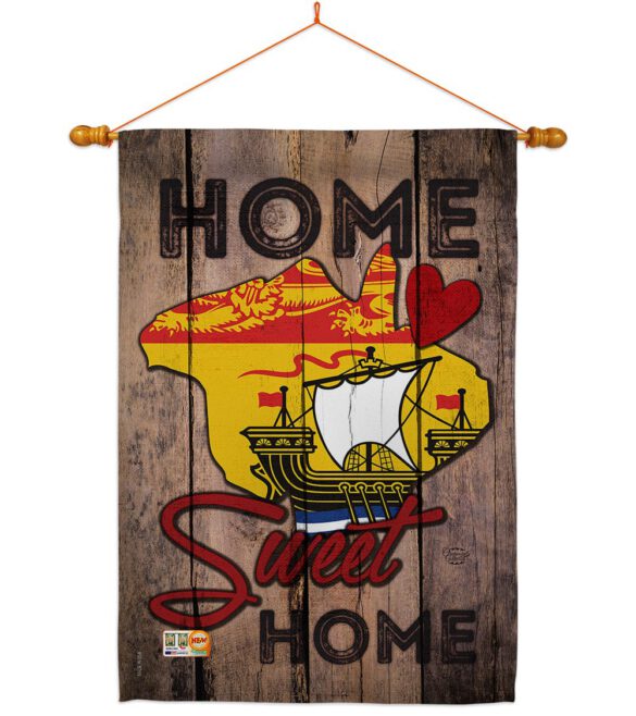 Canada Provinces New Brunswick Home Sweet Home - Canada Provinces Flags of the World Vertical Impressions Decorative Flags HG191175 Made In USA - Image 14