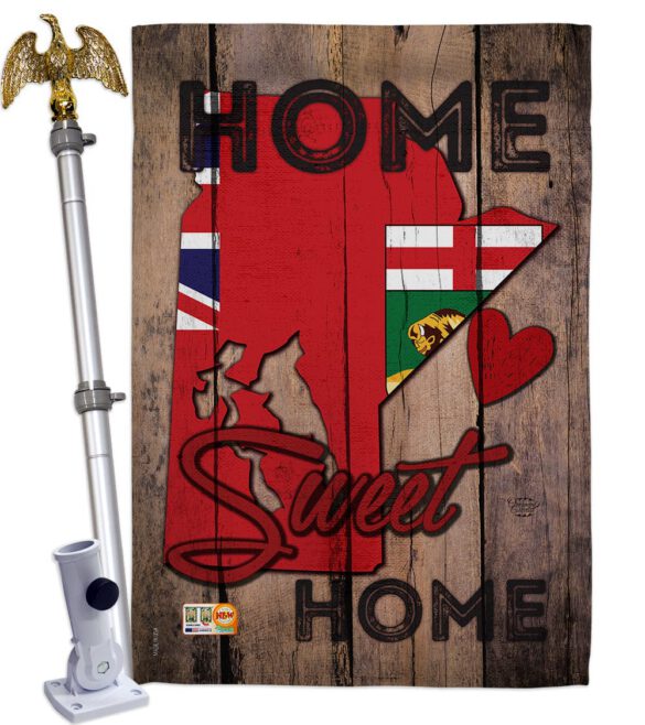 Canada Provinces Manitoba Home Sweet Home - Canada Provinces Flags of the World Vertical Impressions Decorative Flags HG191176 Made In USA - Image 13