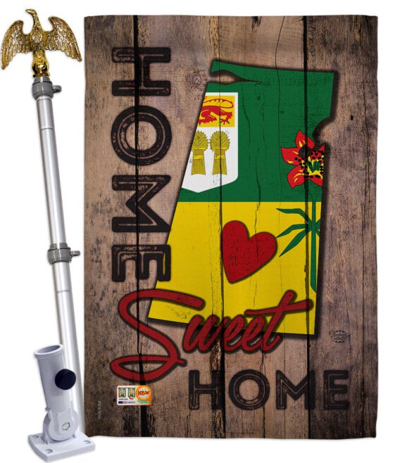 Canada Provinces Saskatchewan Home Sweet Home - Canada Provinces Flags of the World Vertical Impressions Decorative Flags HG191184 Made In USA - Image 13