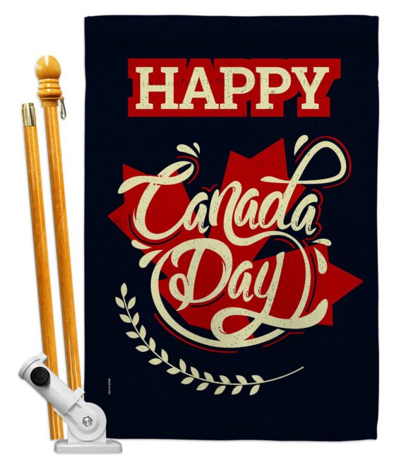Happy Anniversary Canada - Canada Provinces Flags of the World Vertical Impressions Decorative Flags HG192251 Made In USA - Image 5