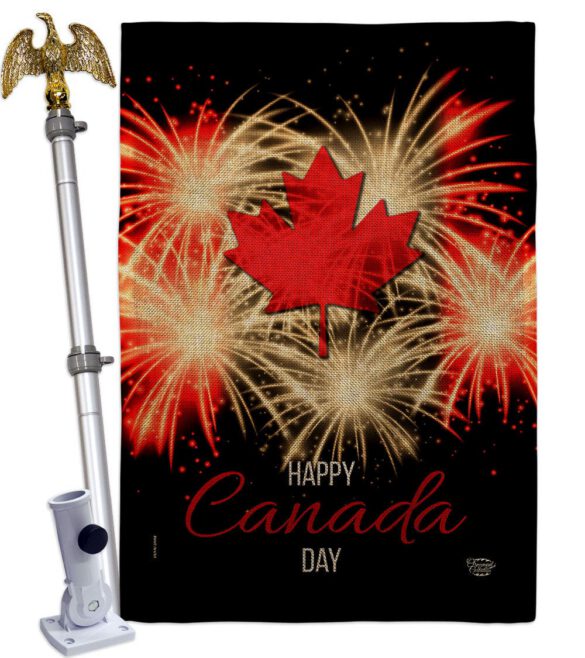 Firework Canada Day - Canada Provinces Flags of the World Vertical Impressions Decorative Flags HG192515 Made In USA - Image 19