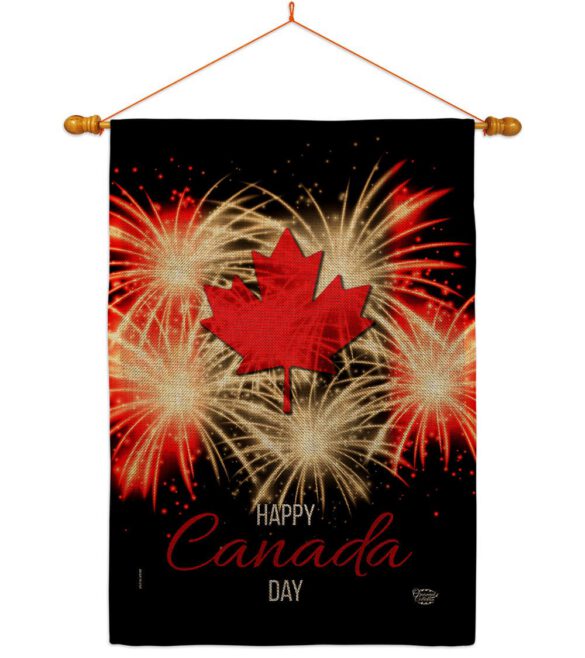 Firework Canada Day - Canada Provinces Flags of the World Vertical Impressions Decorative Flags HG192515 Made In USA - Image 20