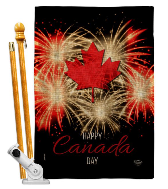 Firework Canada Day - Canada Provinces Flags of the World Vertical Impressions Decorative Flags HG192515 Made In USA - Image 15