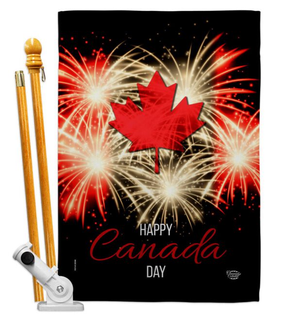 Firework Canada Day - Canada Provinces Flags of the World Vertical Impressions Decorative Flags HG192515 Made In USA - Image 5