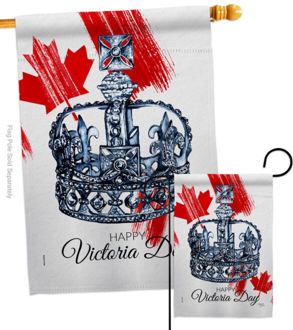 Celebration of the Queen - Canada Provinces Flags of the World Vertical Impressions Decorative Flags HG108644 Made In USA - Image 3