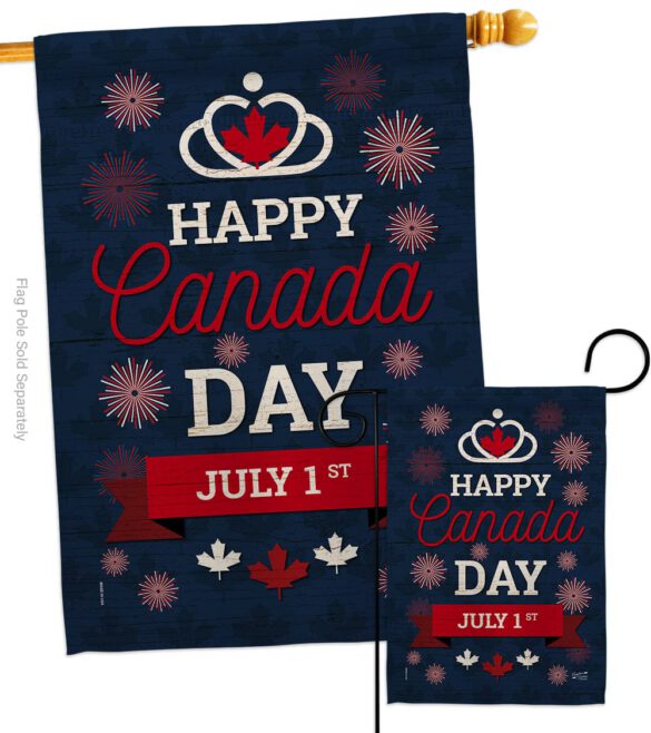 Canada Day July 1st - Canada Provinces Flags of the World Vertical Impressions Decorative Flags HG137291 Made In USA - Image 3