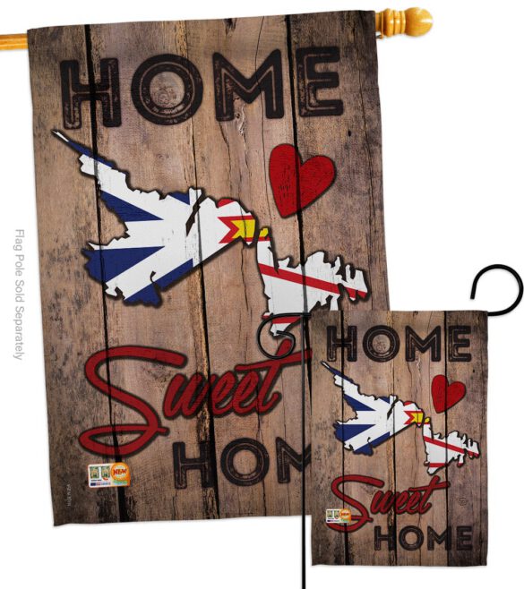 Canada Provinces Newfoundland and Labrador Home Sweet Home - Canada Provinces Flags of the World Vertical Impressions Decorative Flags HG191182 Made In USA - Image 3