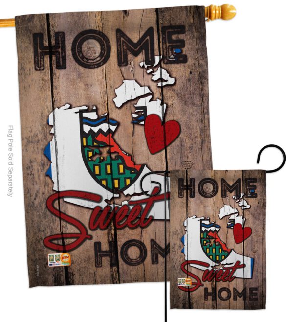 Canada Provinces Northwest Territories Home Sweet Home - Canada Provinces Flags of the World Vertical Impressions Decorative Flags HG191185 Made In USA - Image 3