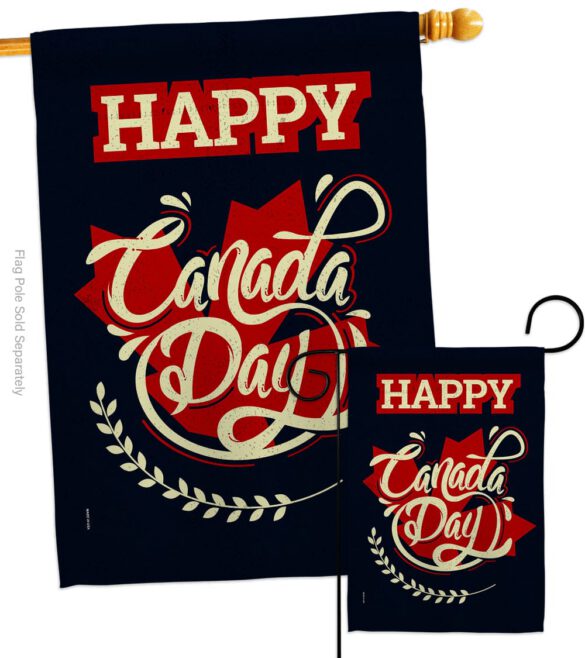Happy Anniversary Canada - Canada Provinces Flags of the World Vertical Impressions Decorative Flags HG192251 Made In USA - Image 3