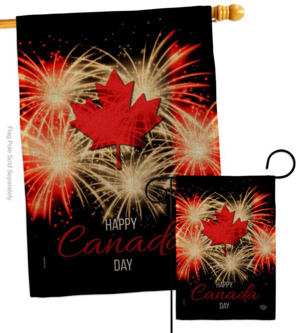 Firework Canada Day - Canada Provinces Flags of the World Vertical Impressions Decorative Flags HG192515 Made In USA - Image 13