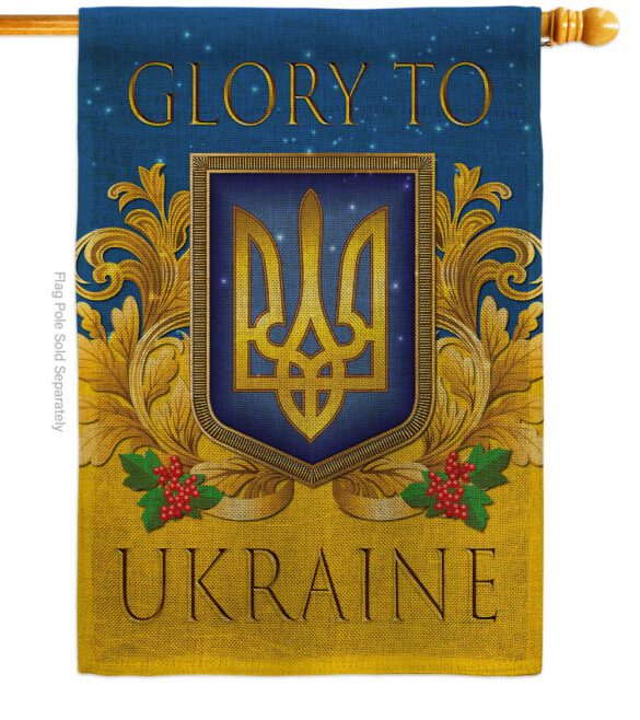 Glory To Ukraine - Support Inspirational Vertical Impressions Decorative Flags HG170273 Made In USA - Image 23