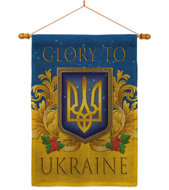 Glory To Ukraine - Support Inspirational Vertical Impressions Decorative Flags HG170273 Made In USA - Image 42