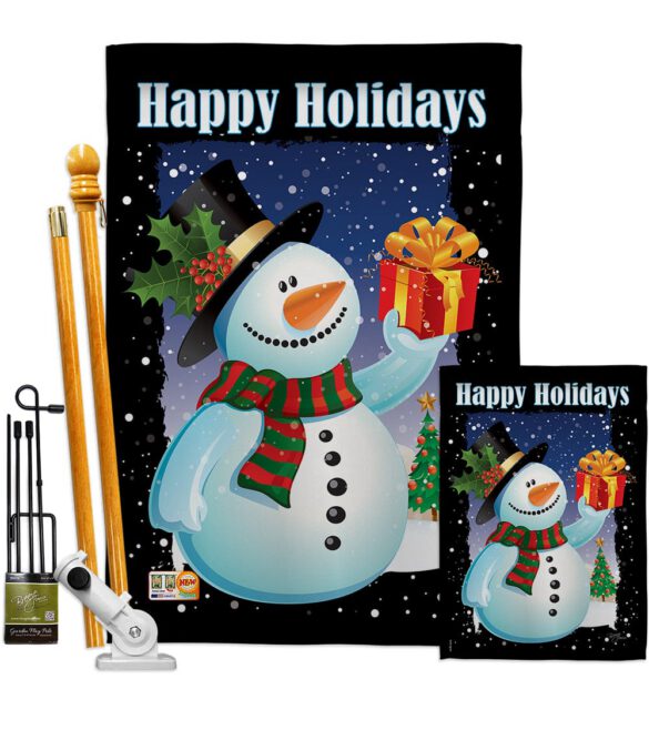 Holiday Snowman - Christmas Winter Vertical Impressions Decorative Flags HG114080 Made In USA - Image 6