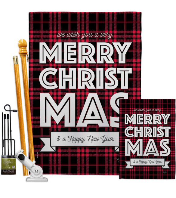 Buffalo Plaid Christmas - Christmas Winter Vertical Impressions Decorative Flags HG114224 Made In USA - Image 6
