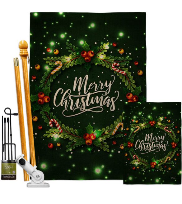 Chirstmas Dreaming - Christmas Winter Vertical Impressions Decorative Flags HG130300 Made In USA - Image 18