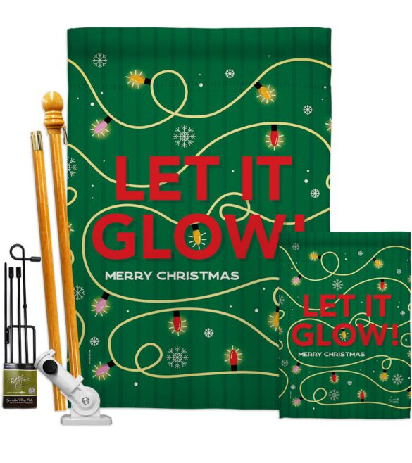 Christmas Glow - Christmas Winter Vertical Impressions Decorative Flags HG130432 Made In USA - Image 6