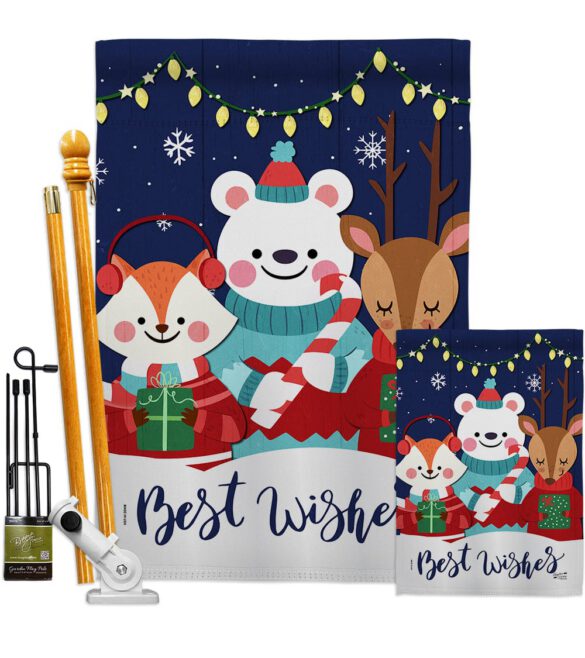 Christmas Buddy - Christmas Winter Vertical Impressions Decorative Flags HG137299 Made In USA - Image 6