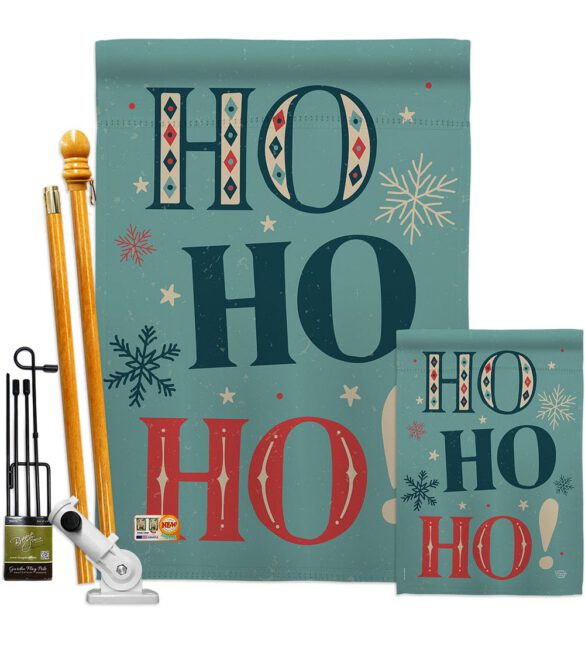 Ho Ho Ho - Christmas Winter Vertical Impressions Decorative Flags HG192051 Made In USA - Image 6