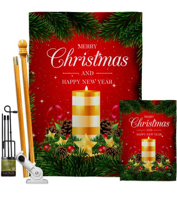 Christmas Candle - Christmas Winter Vertical Impressions Decorative Flags HG192241 Made In USA - Image 6