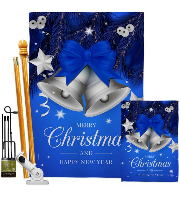 Christmas Bells - Christmas Winter Vertical Impressions Decorative Flags HG192263 Made In USA - Image 6