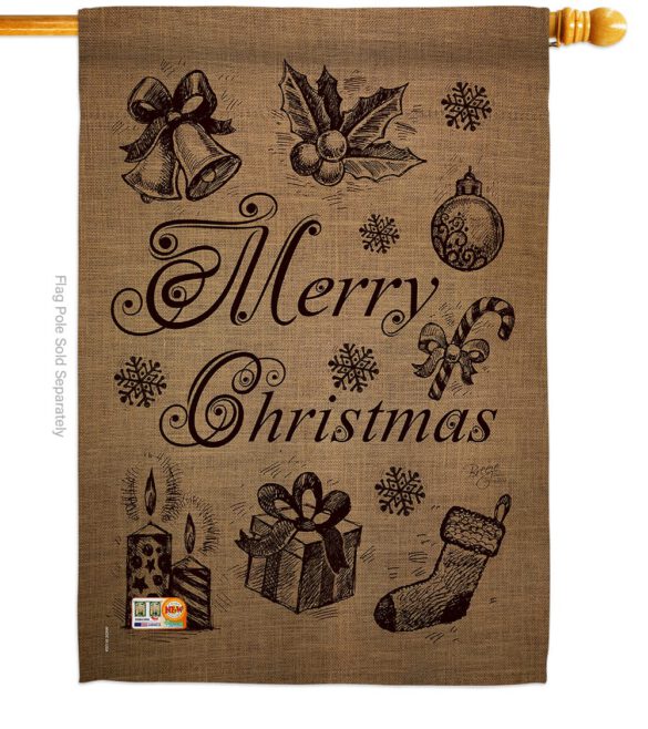 Favorite Things - Christmas Winter Vertical Impressions Decorative Flags HG114107 Made In USA - Image 2