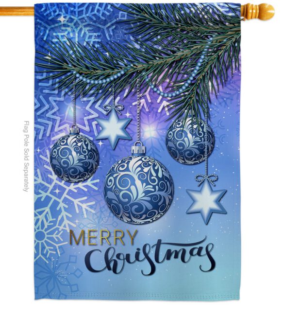 Christmas Ornament - Christmas Winter Vertical Impressions Decorative Flags HG114237 Made In USA - Image 2